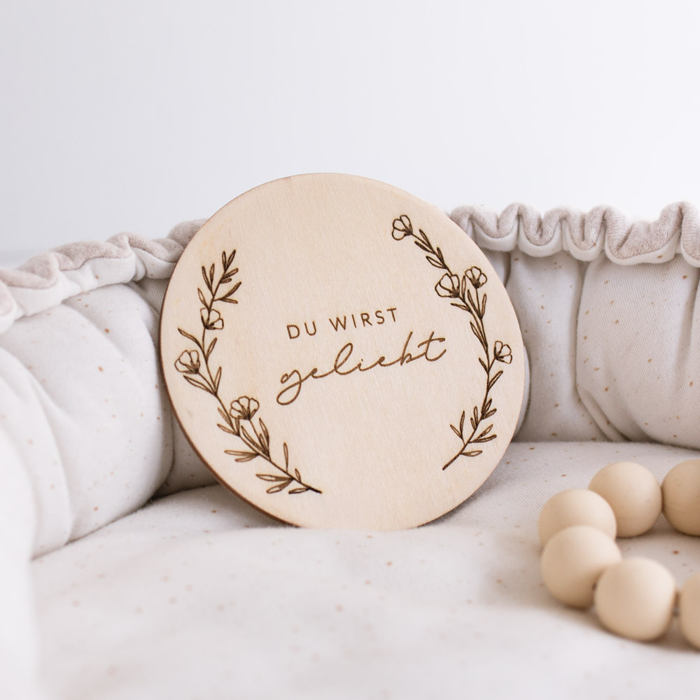 Du wirst geliebt – Holzschild