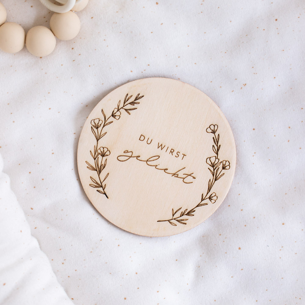 Du wirst geliebt – Holzschild – Bild 2