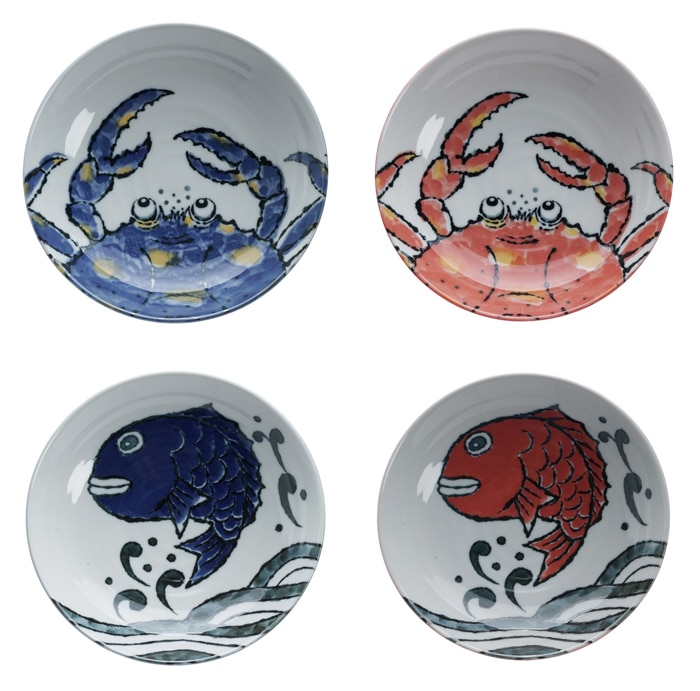 Schale 1000ml . Seafood Design . Krabbe . aus Japan – Bild 3