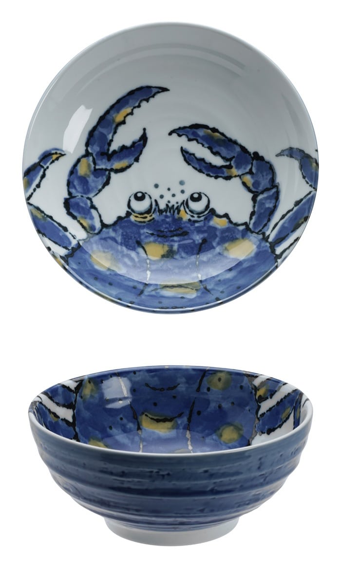 Schale 1000ml . Seafood Design . Krabbe . aus Japan – Bild 2
