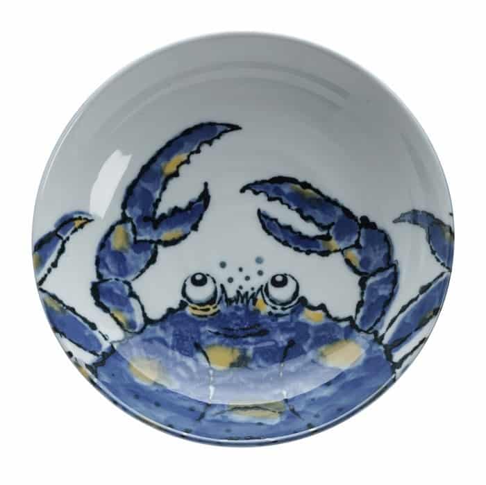 Schale 1000ml . Seafood Design . Krabbe . aus Japan
