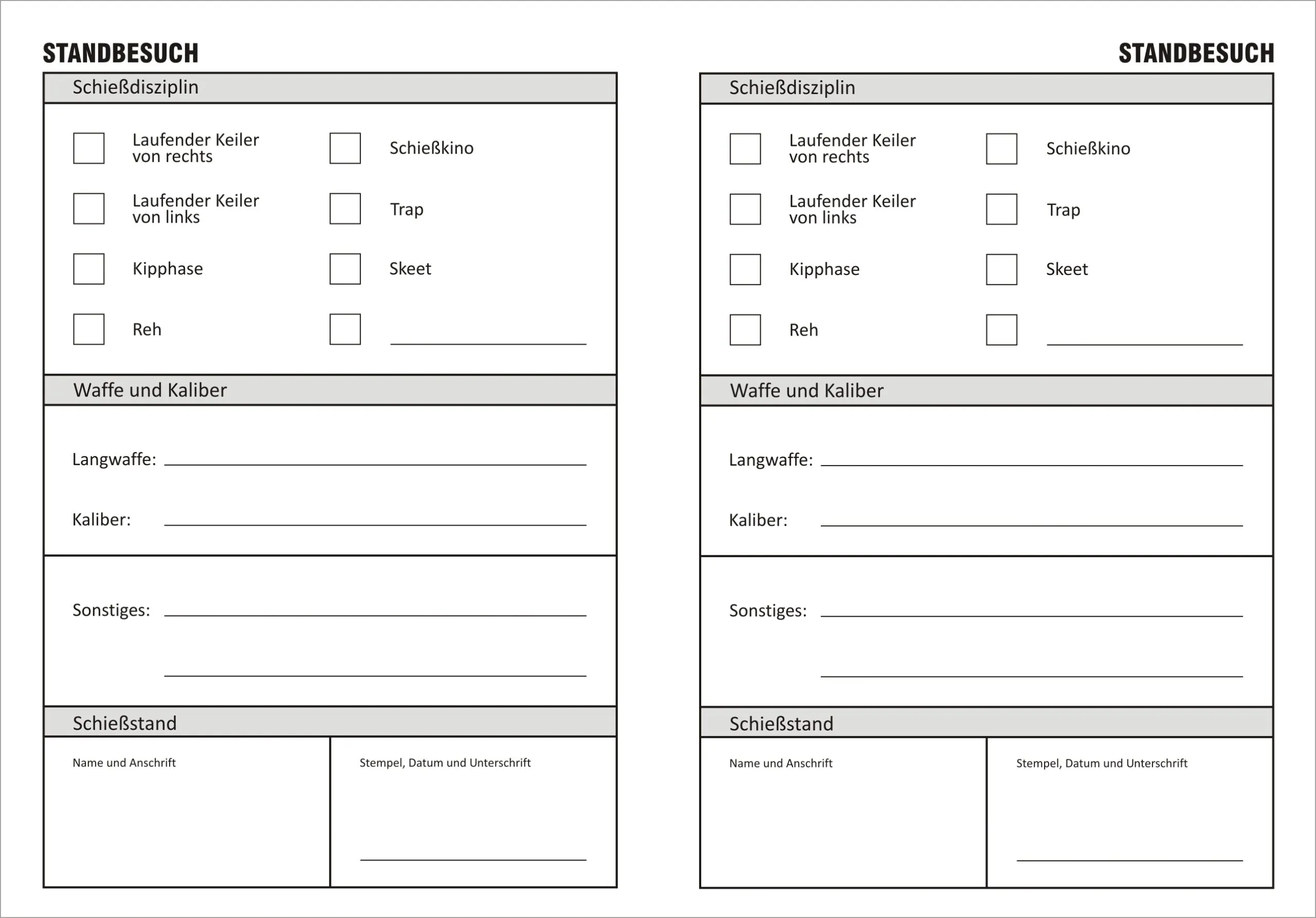 Schießbuch für Jäger Motiv Schmidt und Bender – Bild 3