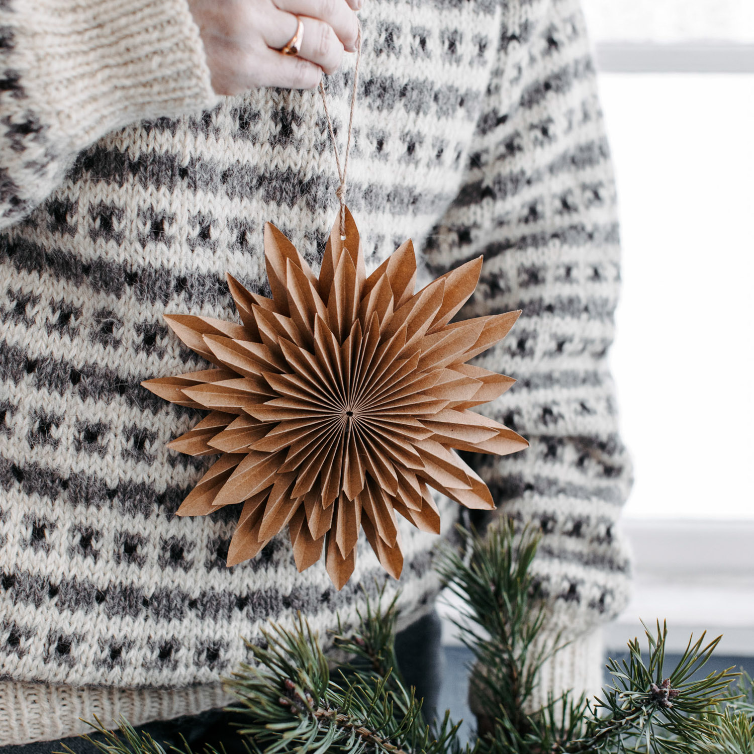 Papieranhänger Stern – Buared Kraft