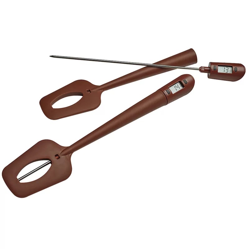 Teigschaber mit Thermometer 32 cm