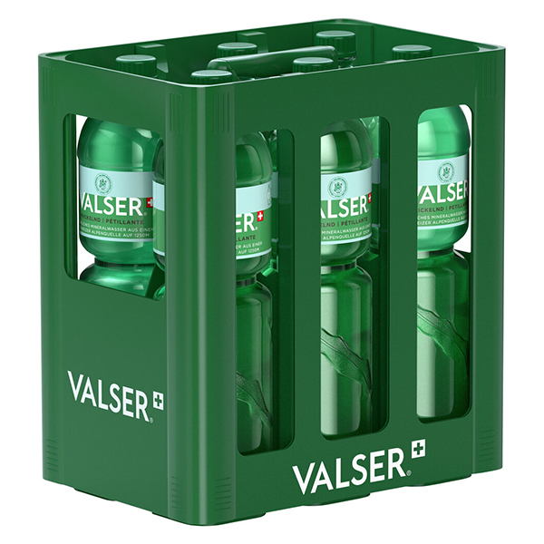 Mineralwasser Valser prickelnd, PET – Har. 6 x 1.5 Liter – Bild 2